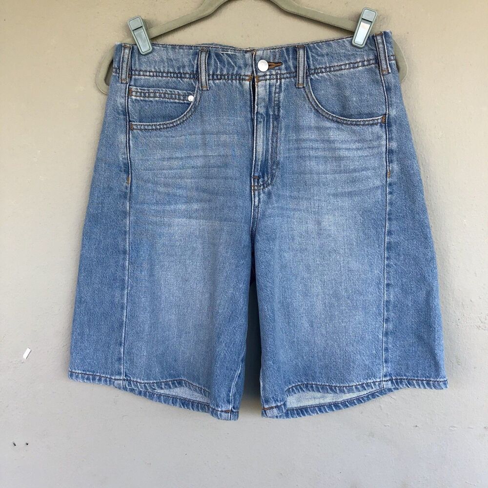 Pilcro Light Blue Denim Jean Shorts - Picture 2 of 16